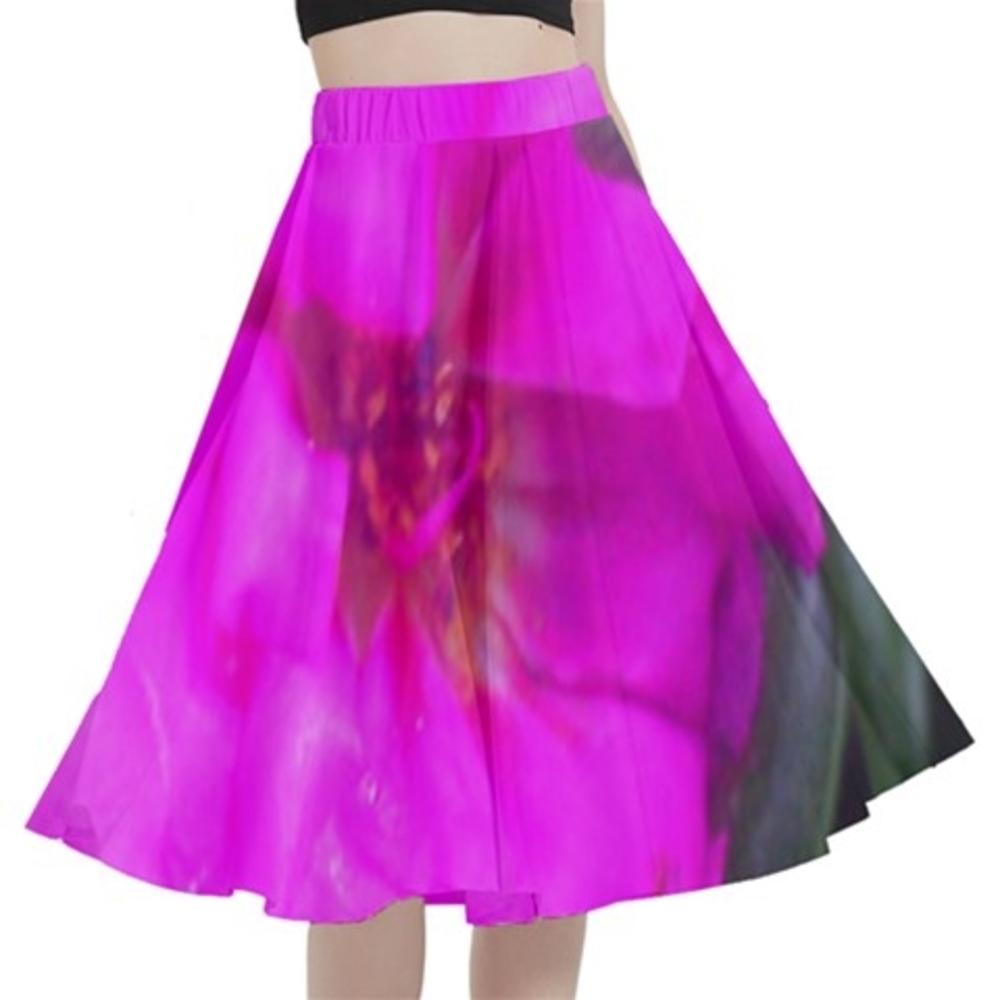 Vibrant Pink Floral Skirt